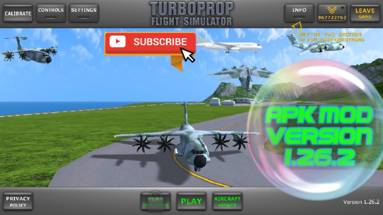 Turboprop Flight Simulator Mod Apk Version 1.26.2 Live YouTube