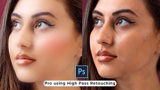 Pro using High Pass face Retouching | Adobe Photoshop Tutorial screenshot 4
