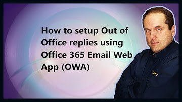 How to setup Out of Office replies using Microsoft 365 Email Web App (OWA)