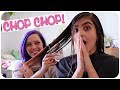 I CHOPPED MY SISTER'S HAIR OFF!