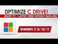 Optimize C Drive &amp; Boost PC Speed Without Data Loss | 100% Safe Method 2025 | For Windows 7–11