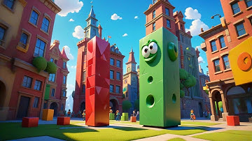 Three Building Blocks Stack So Tall | Fun Learning Song for Kids | Nursery Rhymes and Baby Songs