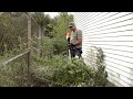 ABANDONED BUILDING CLEANUP! TOUGH TEST: Battery Brush Cutter &amp; Tiny Chainsaw