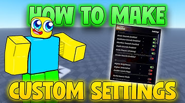 How to Create Settings in Roblox Studio - How to make Settings UI in Roblox Studio