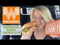 Whataburger NEW Peppercorn Ranch Chicken Club Review -  My 1st Whataburger Review