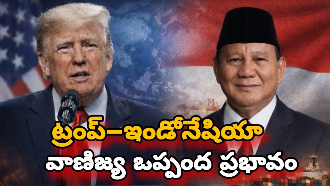 ట్రంప్–ఇండోనేషియా వాణిజ్య ఒప్పంద ప్రభావం