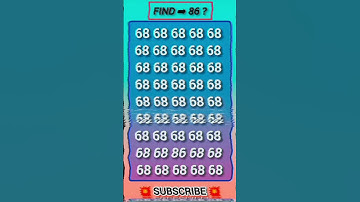 Find the number of 86🧐🧐#quiz #facts#iqtest #puzzle #upsc #riddles #test #shorts#find #maths #gk