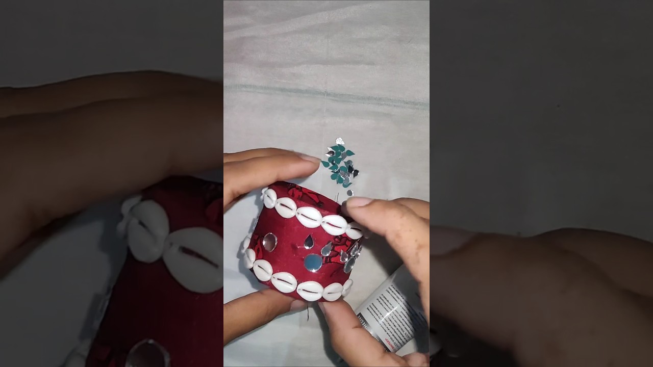 DIY Navratri Bangles 😱#crafteraditi #shorts #youtubeshorts #diy #navratri @CrafterAditi