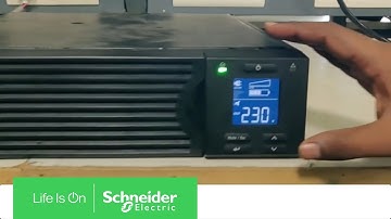 How to Unmute the Audible Alarms in Ups SRC2KUXI Through the Display | Schneider Electric Support