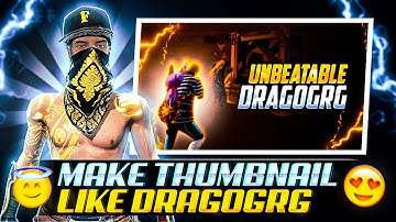 How To Make Thumbnail Like ‎@TheGamingRooms || How To Make Free Fire Montage Thumbnail