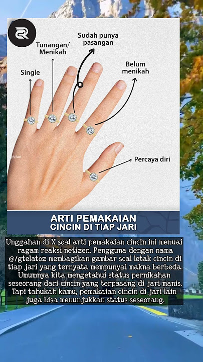 Arti Pemakaian Cincin Di Jari Seseorang #faktaunik #faktamenarik