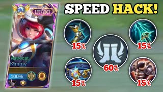 KIMMY MOVEMENT SPEED ABUSE! (hard match!💀) KIMMY BEST BUILD AND EMBLEM -MLBB