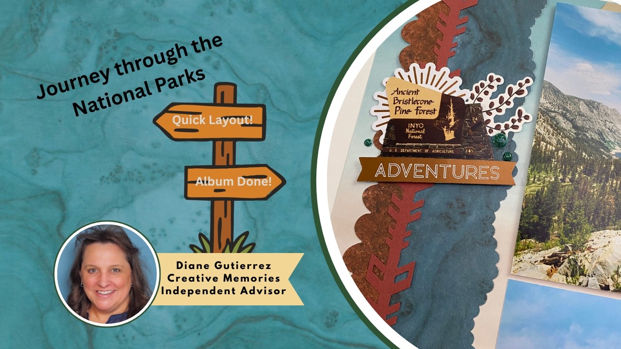 Быстрая страница для альбома с фотографиями национальных парков | Пролистывание альбома