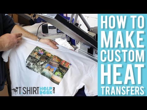Step by Step instructions on how to use heat transfer to create t-shirts  and custom projects …