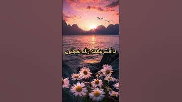 وَإِنَّكَ لَعَلَىٰ خُلُقٍ عَظِيمٍ❤️#راحة_نفسية #حسن_الظن_بالله #مع_القرآن #اطمئنان #سورة_القلم