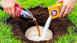 What Happens When You Pour Coca-Cola + Baking Soda into a Hole | The Result Was Incredible!