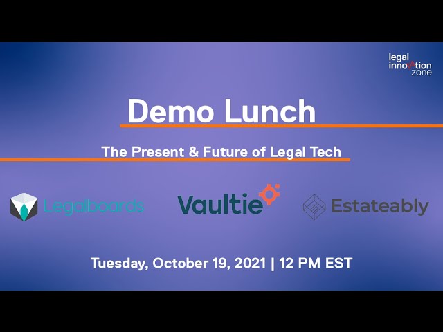 Demo Lunch: Session 3, October 19, 2021