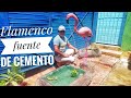 fuente de agua) , flamenco de cemento