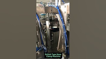 Semi-Automatic Smooth Band Hose Clamp Machine #machine #hoseclamp #manufacturingprocess#shorts