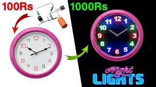 Convert Any Old Wall Clock To LED Night Vision Wall Clock With Lifetime Battery