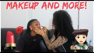 My WIFE did my MAKEUP 😱