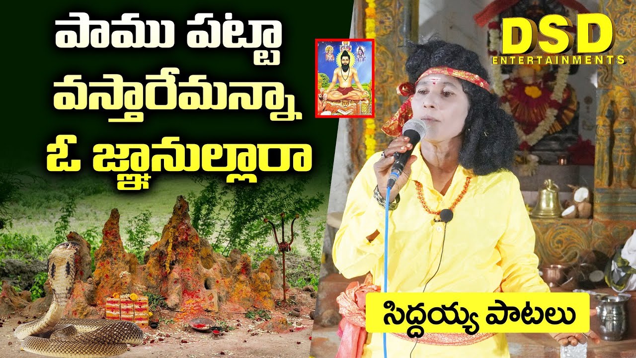 పాము పట్టా వస్తారేమన్నా ఓ జ్ఞానుల్లారా|Siddayya Patalu Video Songs|Brahmamgari Natakam |DSD