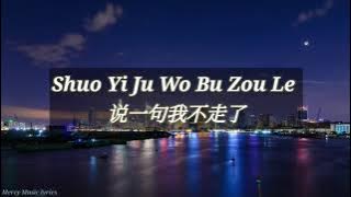 Download lagu Shuo Yi Ju Wo Bu Zou Le - A Han ( Lyrics Pinyin , Terjemahan Indonesia )