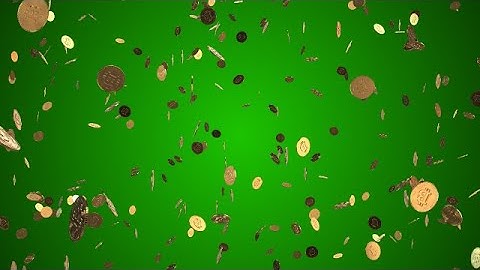 Cryptocurrency falling in slow motion | stock footage | stock video | Cinefootage