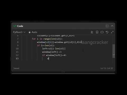Leetcode permutation in string(567) #dsa #coding #hashmap #python #lc567 #leetcode #slidingwindow 