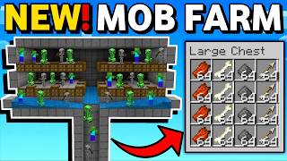 Minecraft Bedrock: NEW Mob Farm Tutorial 26.21!
