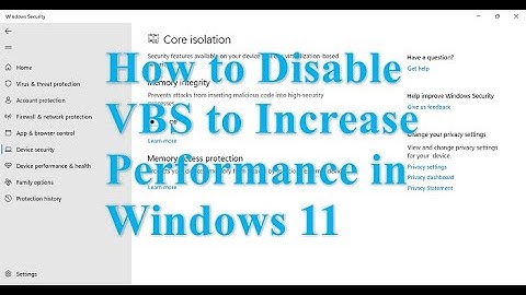 Improve GAMING Performance by DISABLING VBS on Windows 11 (22H2)