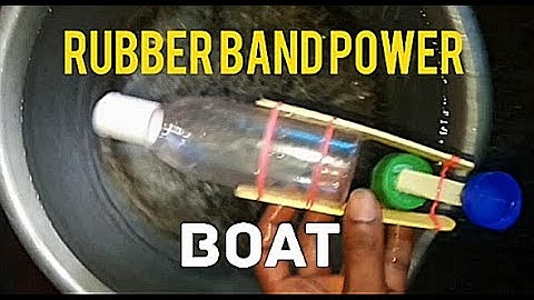 How to make rubber band powerd boat