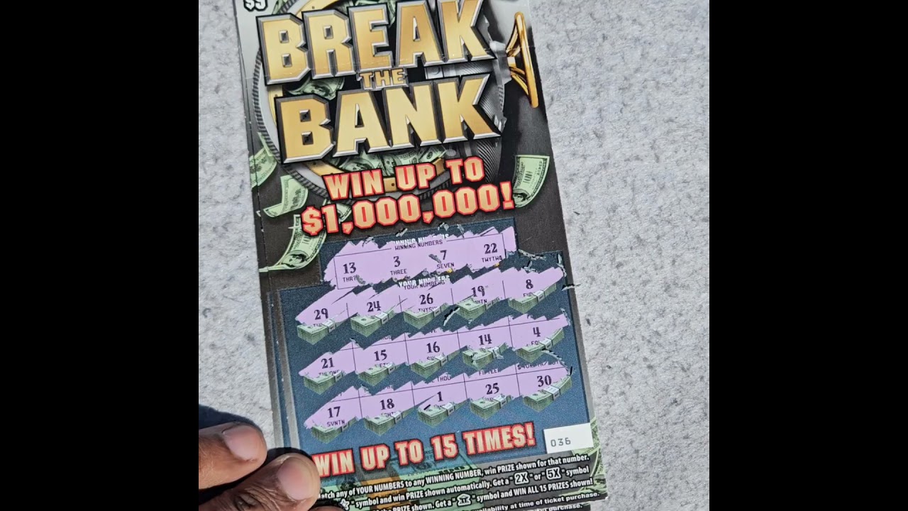 Лотерейный скретч-билет Break The Bank за 5 долларов (2 штуки) 