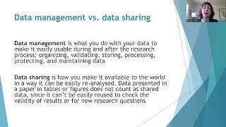 NIH Data Management and Sharing Policy