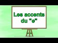 Les accents du e orthographe express niveau ce2