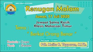 Renungan Malam  - Jumat, 17 Juli 2020