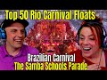 Top 50 Rio Carnival Floats | Brazilian Carnival | The Samba Schools Parade | THE WOLF HUNTERZ REACT