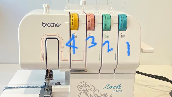 Brother 1034DX Overlock Serger Sewing Machine w Color-Coded Threading  12502647973