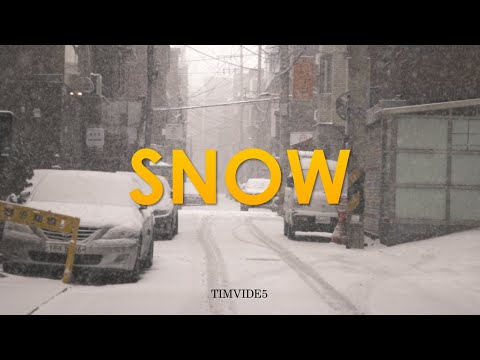 오늘 눈이 엄청 내리더라구요 / Red Komodo &amp;amp; Eos-R5 Slowmotion Video