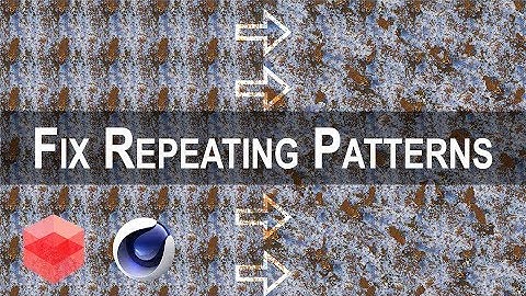 How to fix repeating patterns of textures using redshift [CINEMA 4D TUTORIAL]