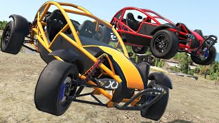 Figure 8 Racing & Crashes with a NEW Off-Road Racer in BeamNG Drive Mods!