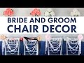 Bride and Groom Chair Decor | BalsaCircle.com Bride and Groom Chair Decor | BalsaCircle.com