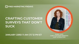 Creating Customer Surveys That Don't Suck
