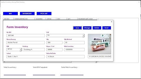 INVENTORY BARANG MULTI GUDANG | PART 2 | EXCEL & VBA TUTORIAL