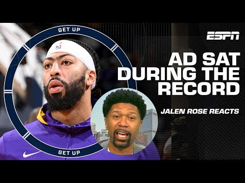 😦 Jalen Rose calls AD 'PETTY' & 'JEALOUS' for sitting during LeBron's scoring record 👀 | Get Up