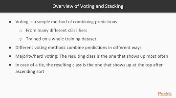 Boosting Machine Learning Models in Python : Overview of Voting and Stacking | packtpub.com
