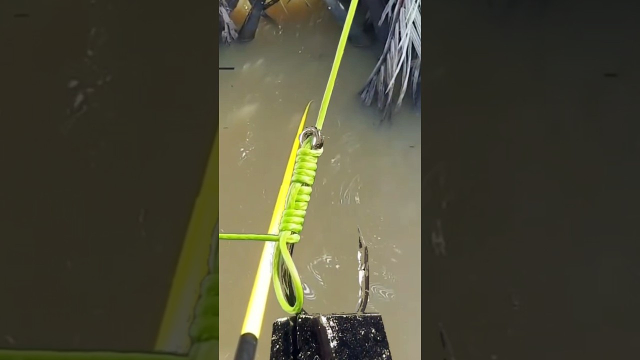 Do it like this so your fishing hook is strong #fishing #fishingvideo #fishingknot