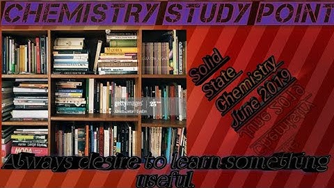 Csir Net June 2019 Solid State Chemistry Question