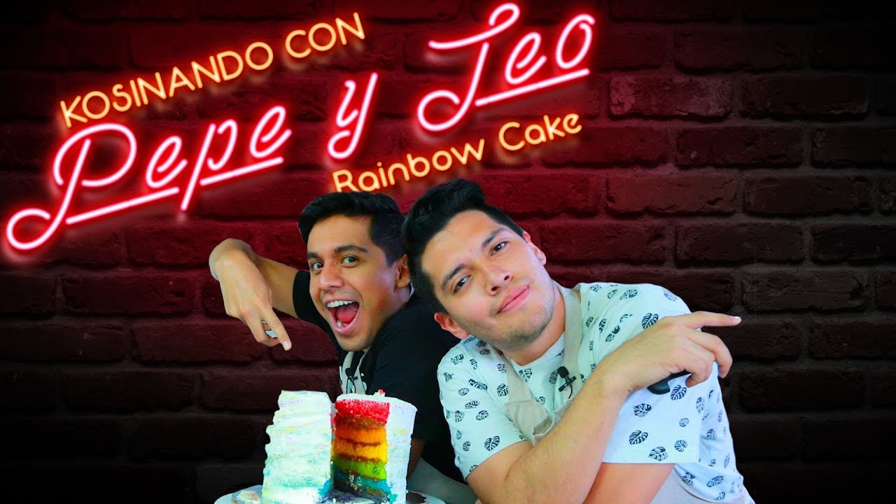 Rainbow Cake / Pastel Arcoíris Receta