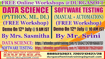 FREE Online Workshops @ DURGASOFT